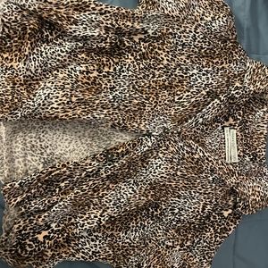 Urban outfitters cheeta print button up